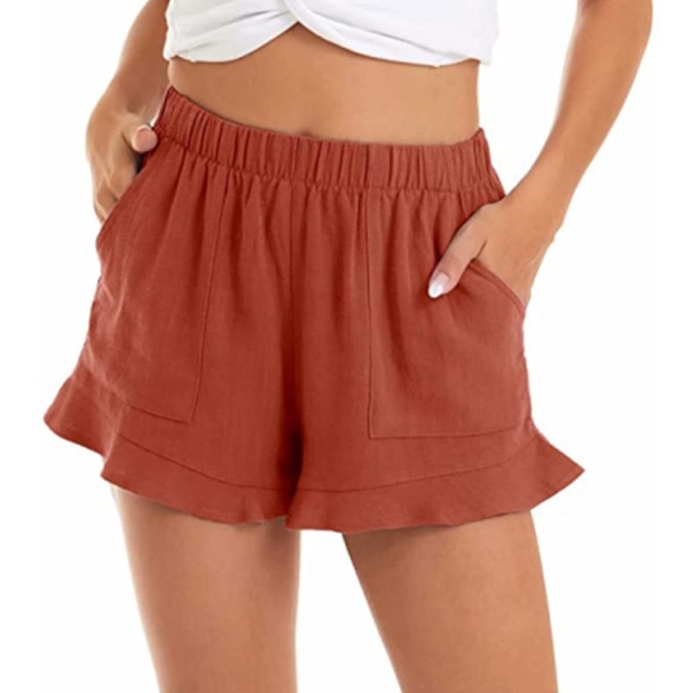 Rust/pink casual summer shorts, never worn!